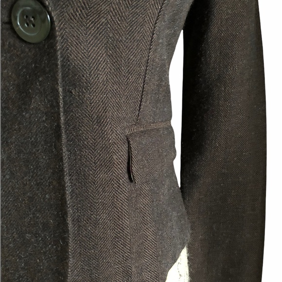 FANG Brown Acrylic Wool Blazer Size M Juniors - Picture 12 of 16